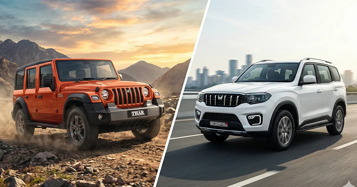 Mahindra Thar Roxx vs Scorpio N