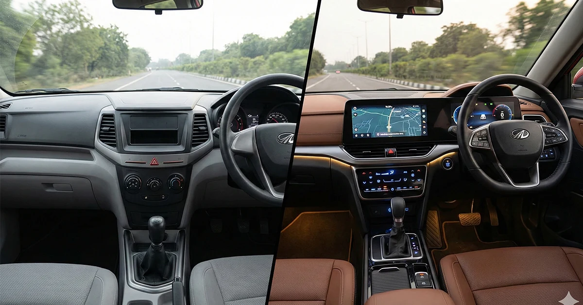 Mahindra XUV 3XO MX1 vs AX5 variant comparison front look