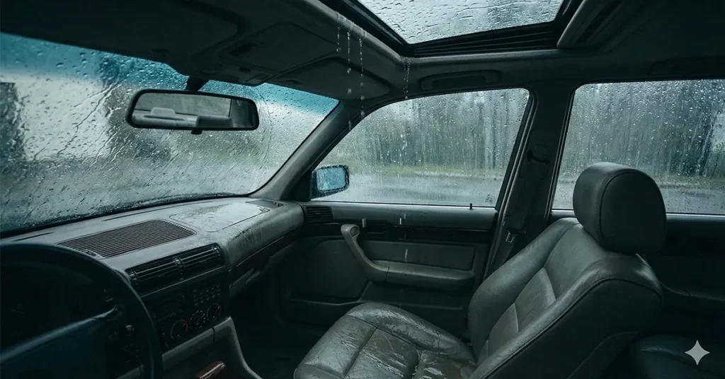 Sunroof leakage solution