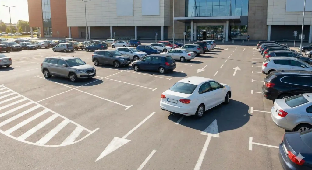 Angular Mall Parking