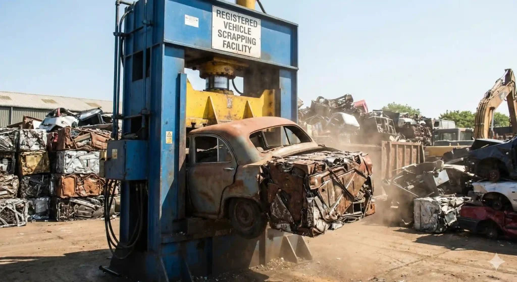 Old Car Scrapping Process