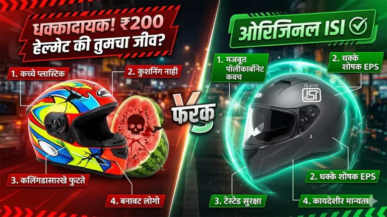 difference between cheap and ISI mark helmet