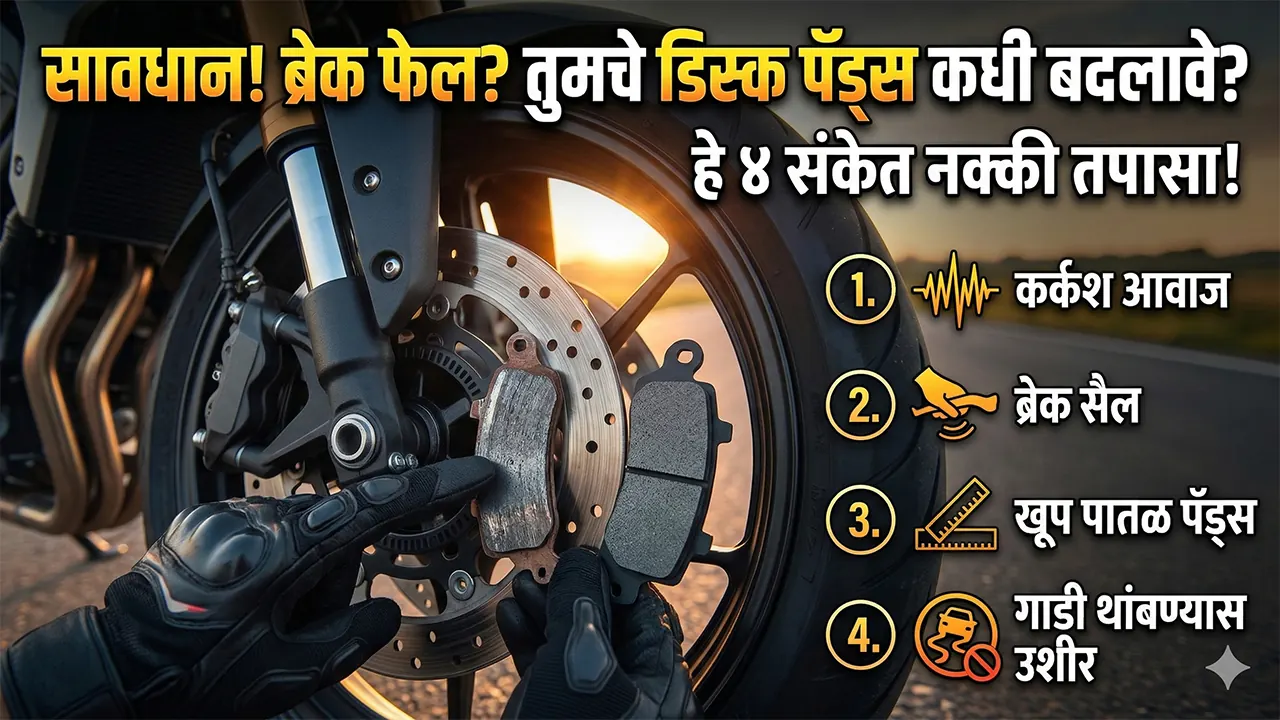 when to change motorcycle disc brake pads