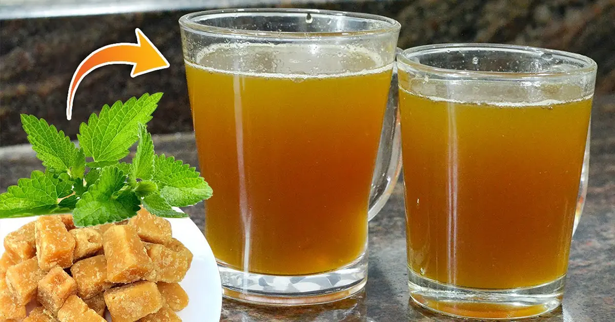 Refreshing Mint Jaggery Sarbat