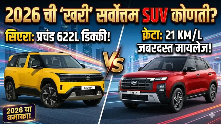 Tata Sierra vs Hyundai Creta 2026 comparison
