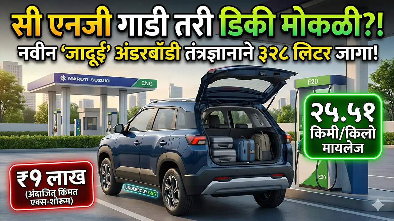 maruti brezza cng twin cylinder boot space