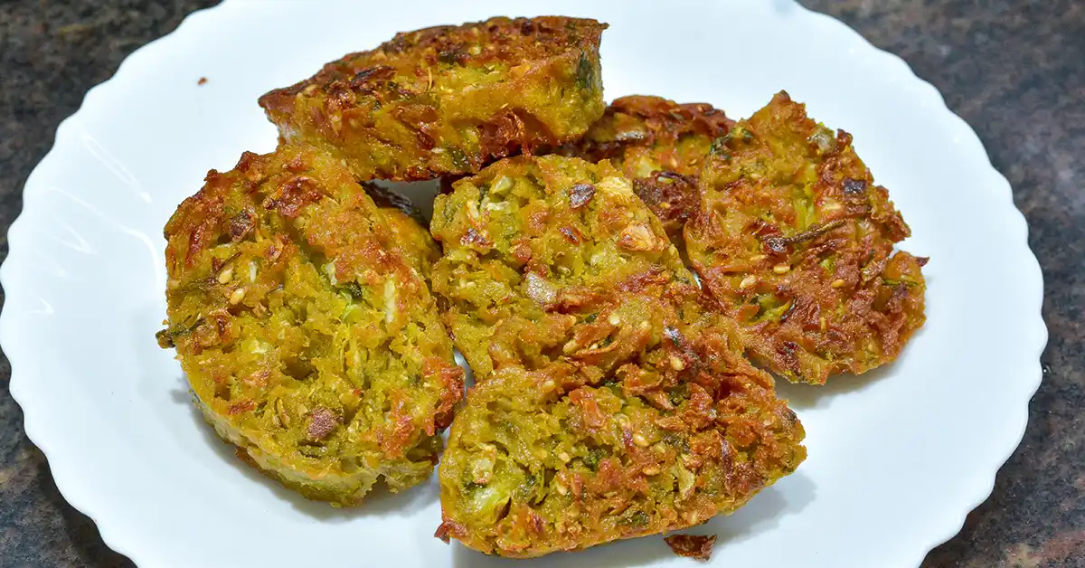 Cabbage Jowar Vadi Recipe