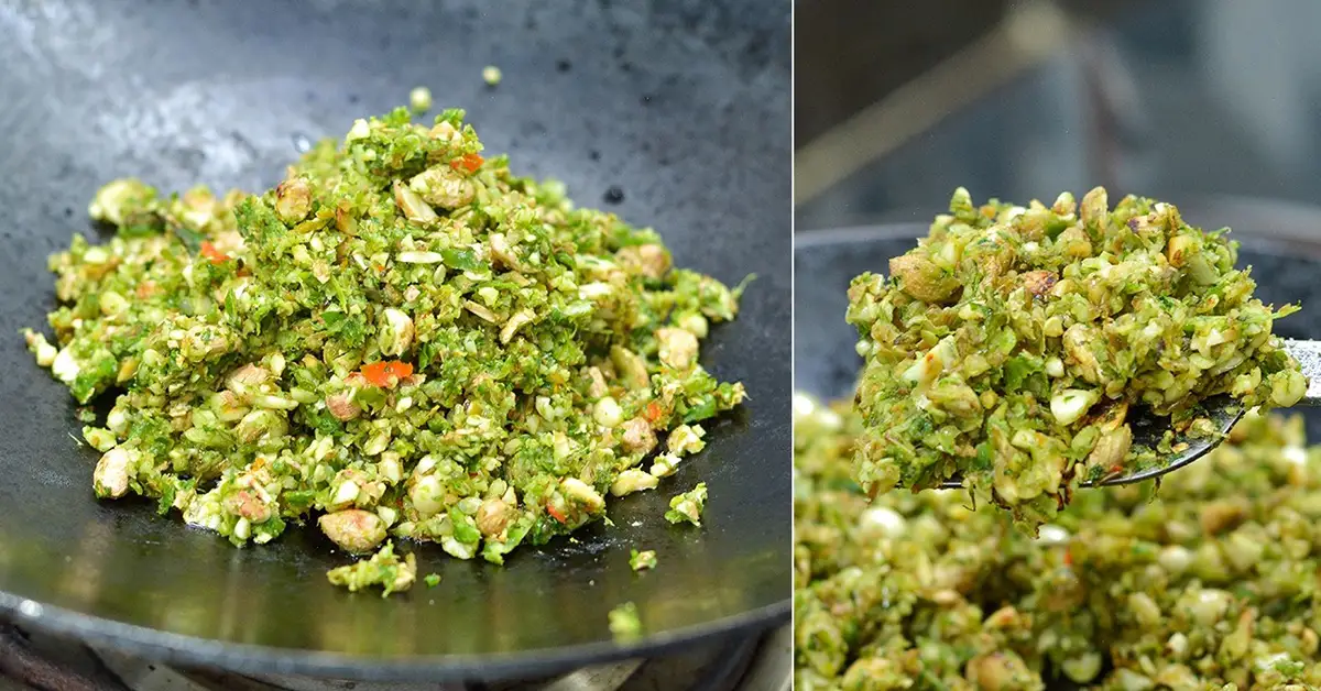 Green Chilli Kharda Recipe