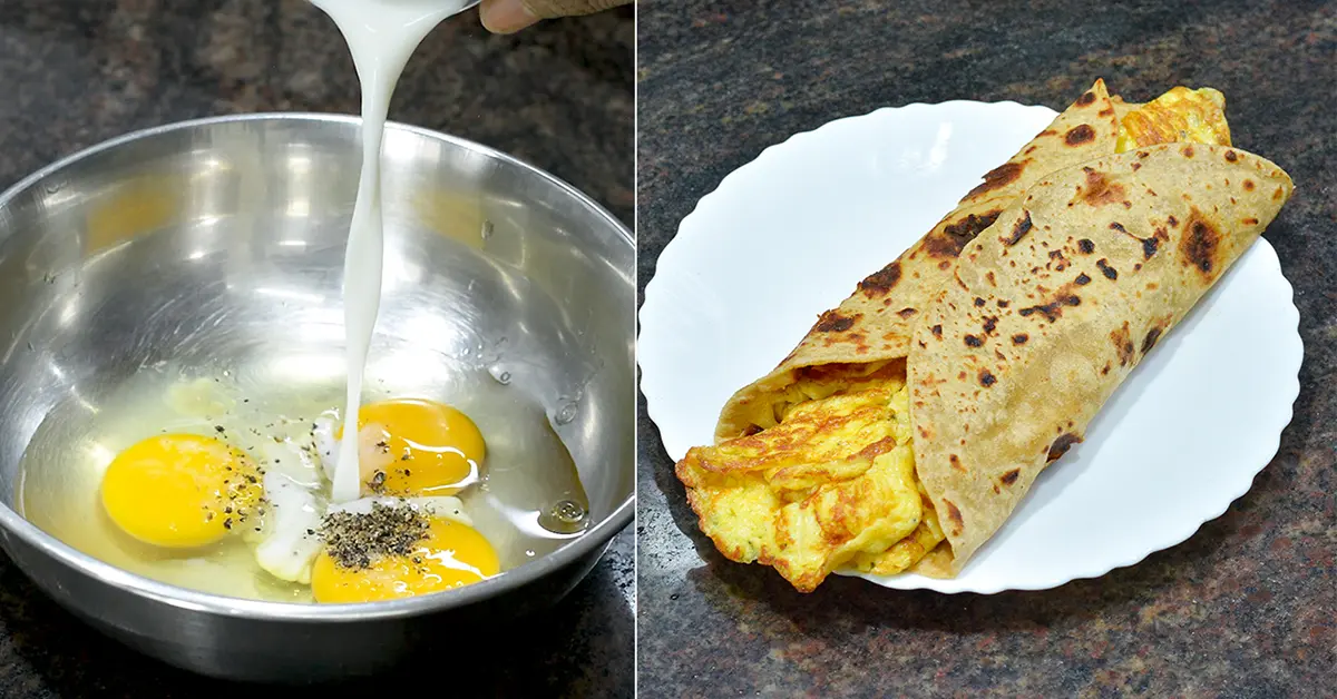 Egg Paratha Recipe Marathi