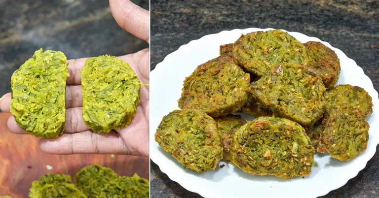 Jowar Palak Vadi Recipe