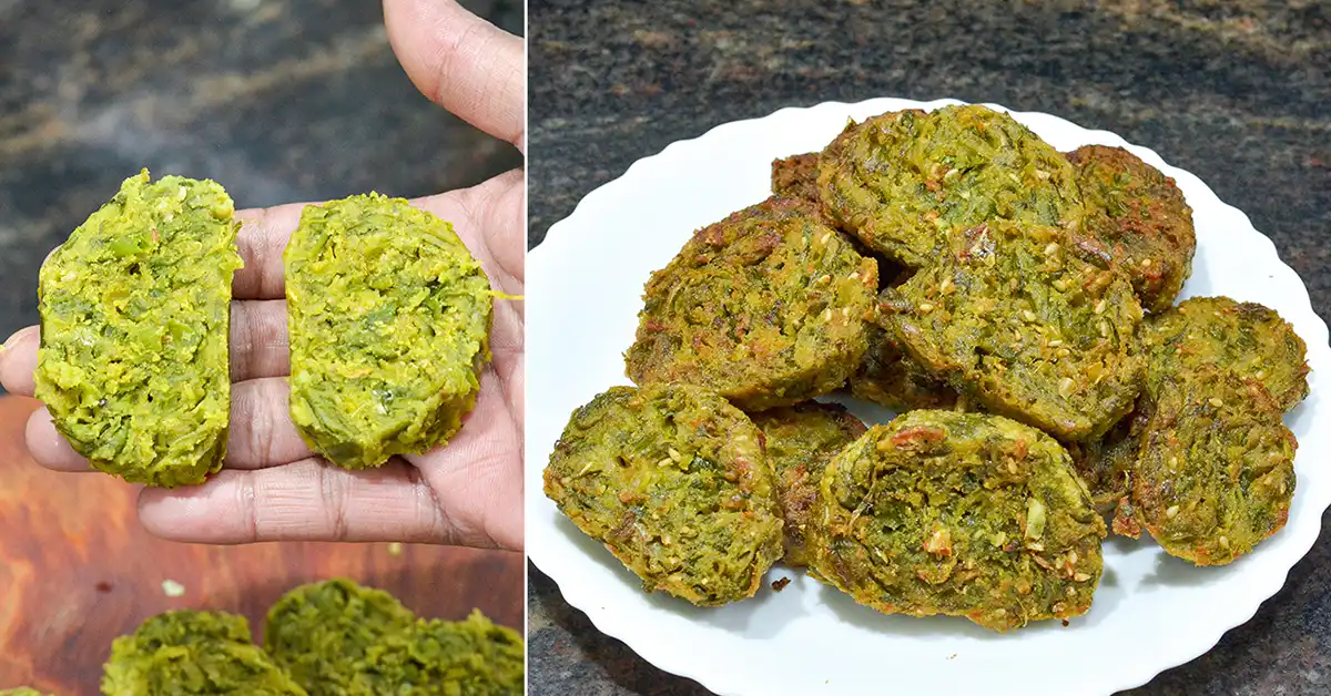 Jowar Palak Vadi Recipe