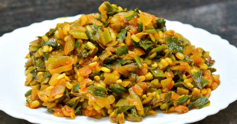 Moong Dal Spring Onion Recipe