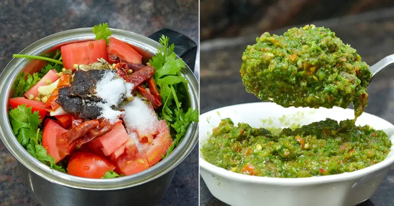 Quick Coriander Tomato Chutney