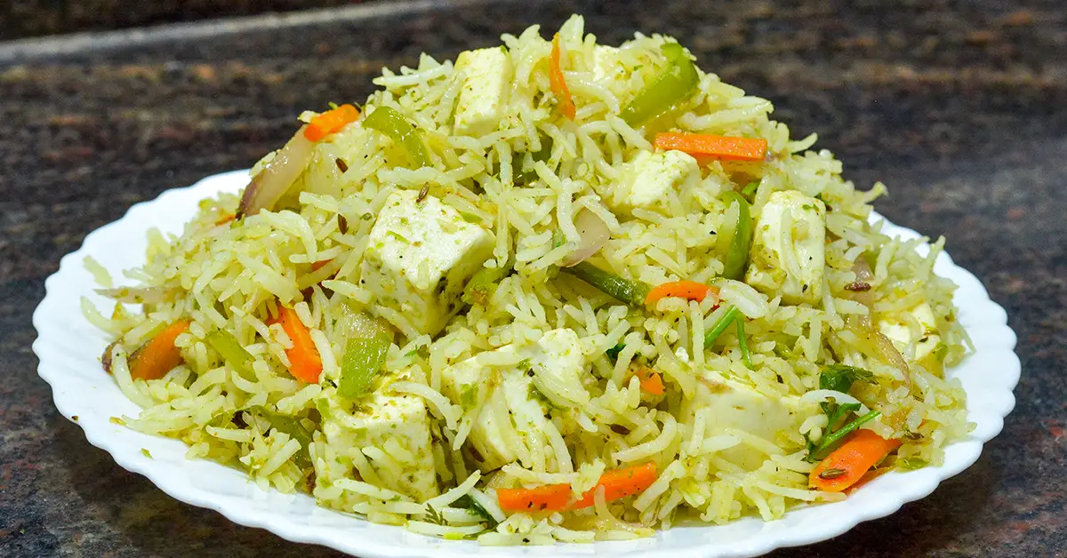 Quick Paneer Fried Rice