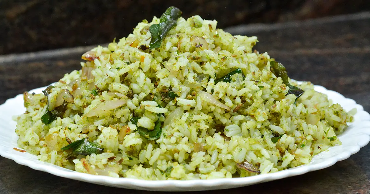 Thecha Rice Recipe Marathi